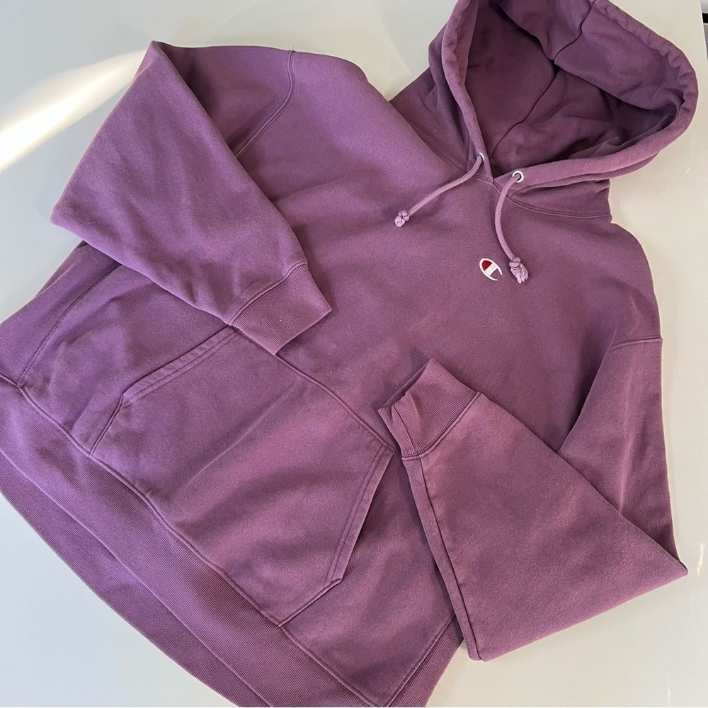 Champion Classic Purple Reverse Weave French Terry Hoodie - Picture 2 of 12